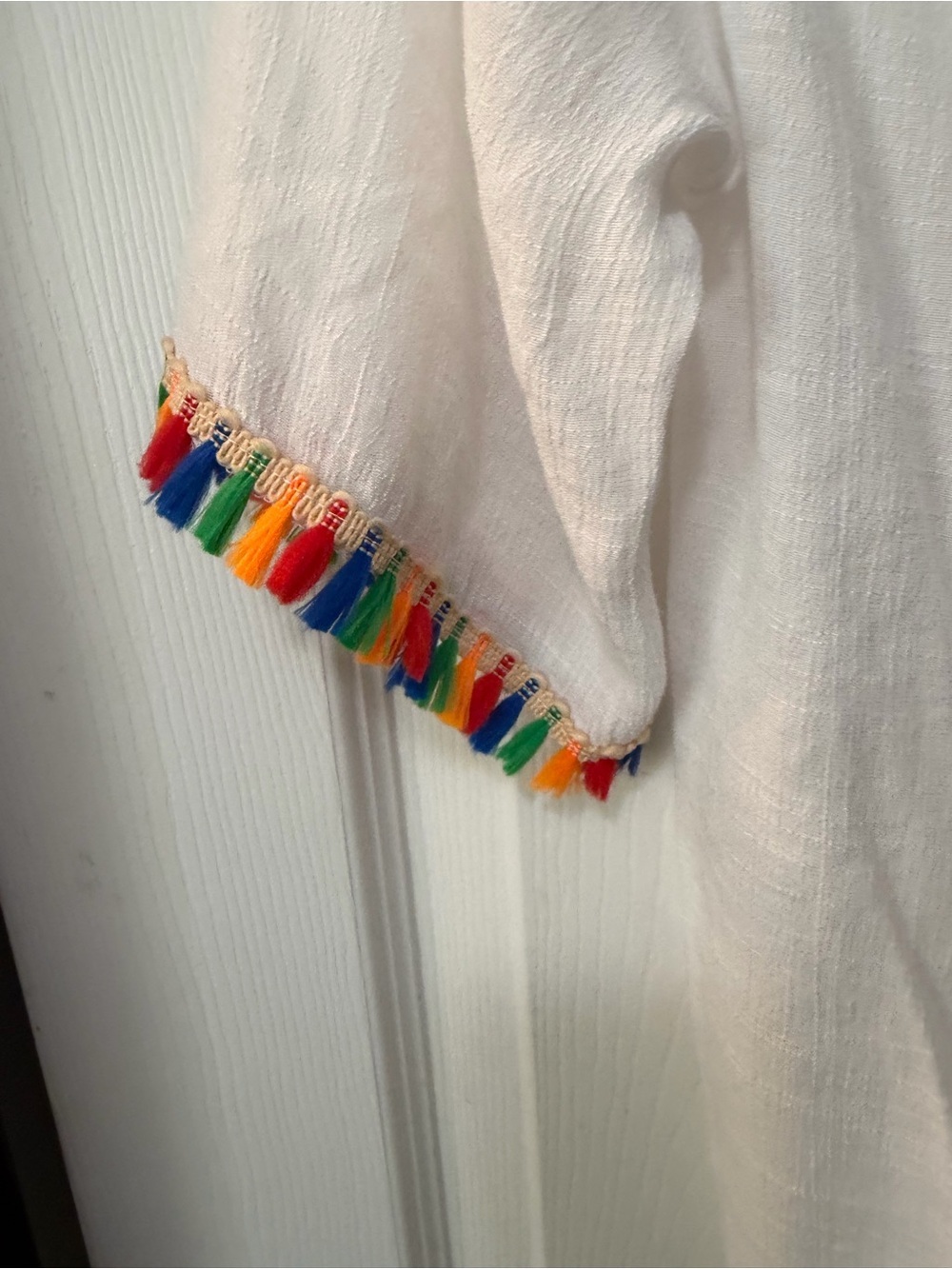 Rebellion Granny Square Crochet Detail Long Swim Suit Cover Up Sz XS - Picture 3 of 8